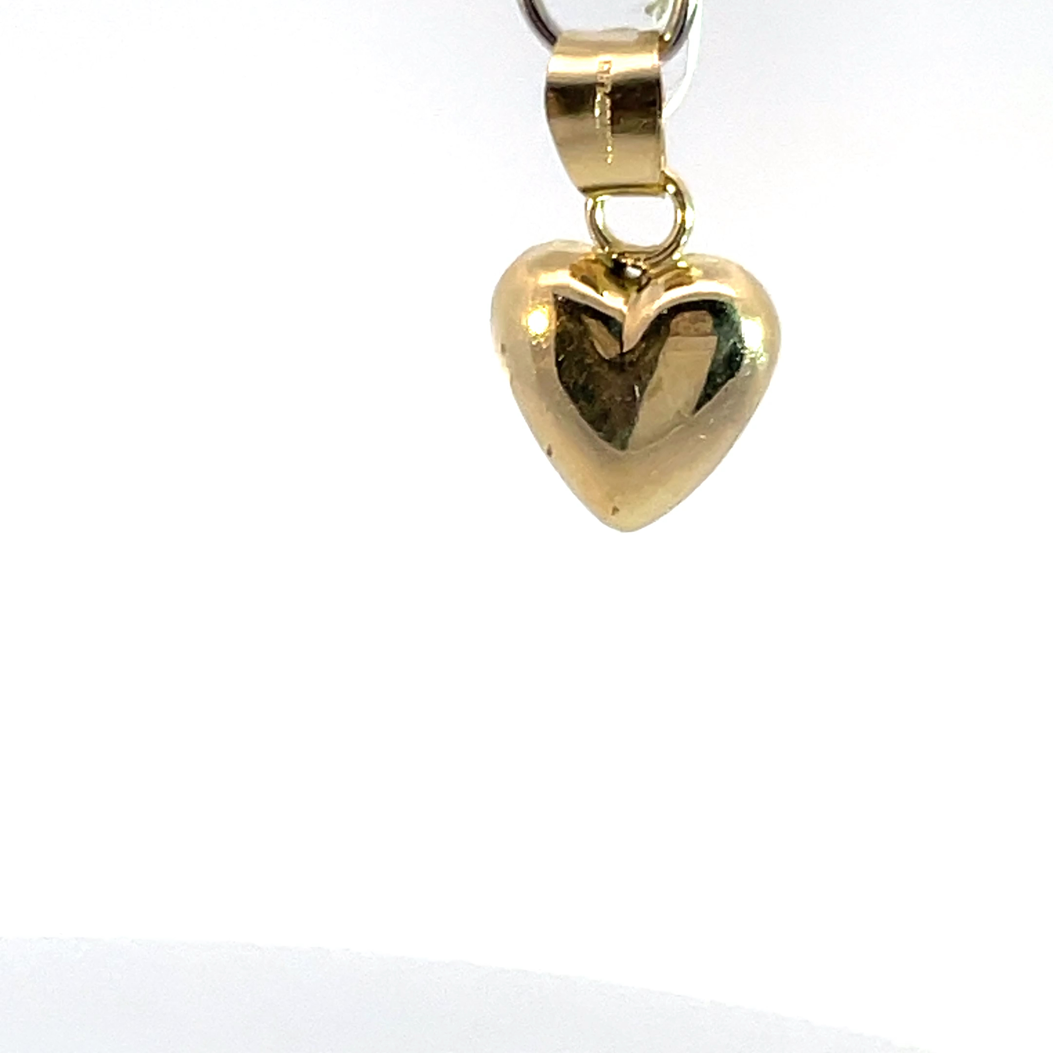 Dije de oro 10k Corazón globo liso