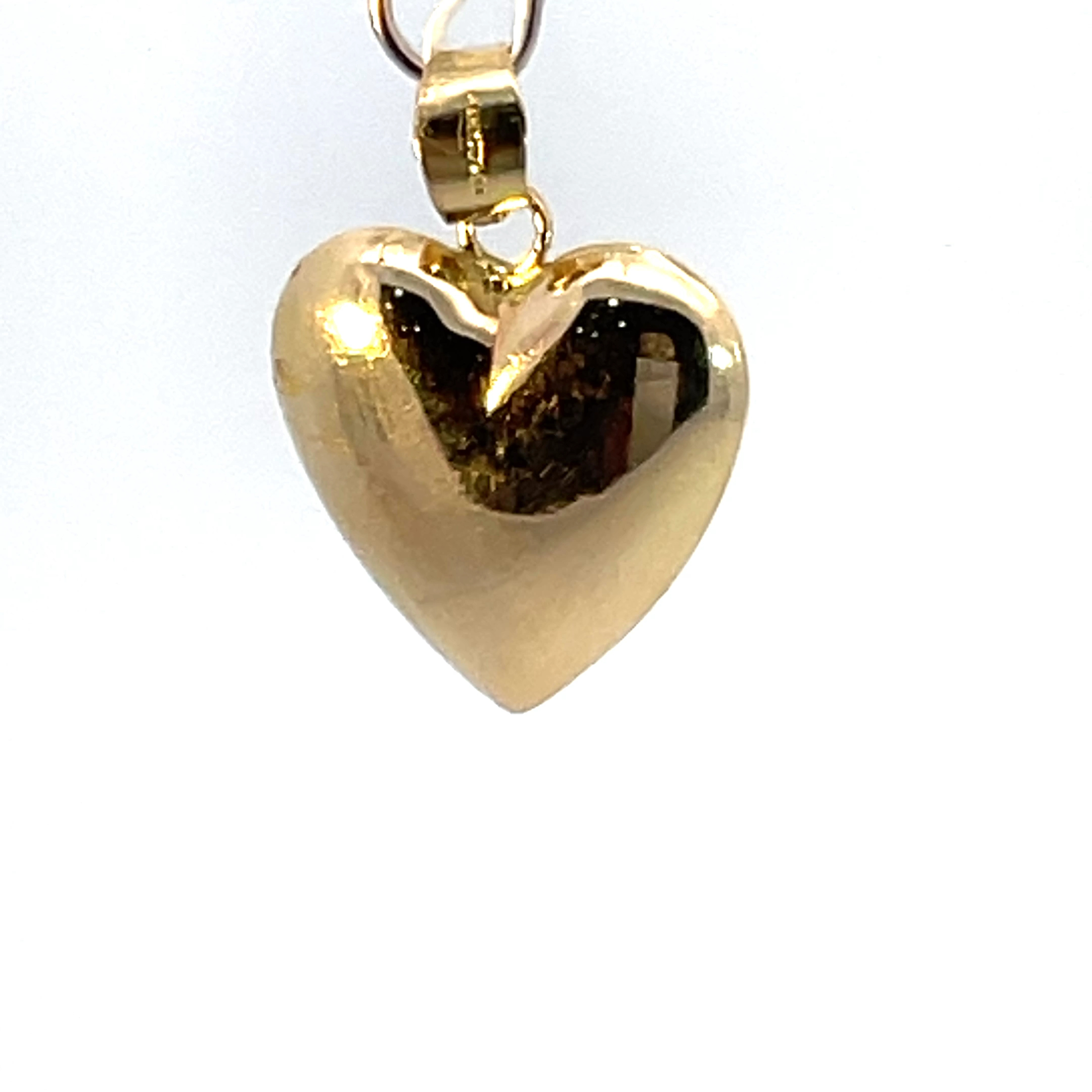 Dije de oro 10k Corazón globo liso