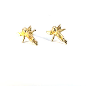 Broquel de oro 10k Angelitos 12mm