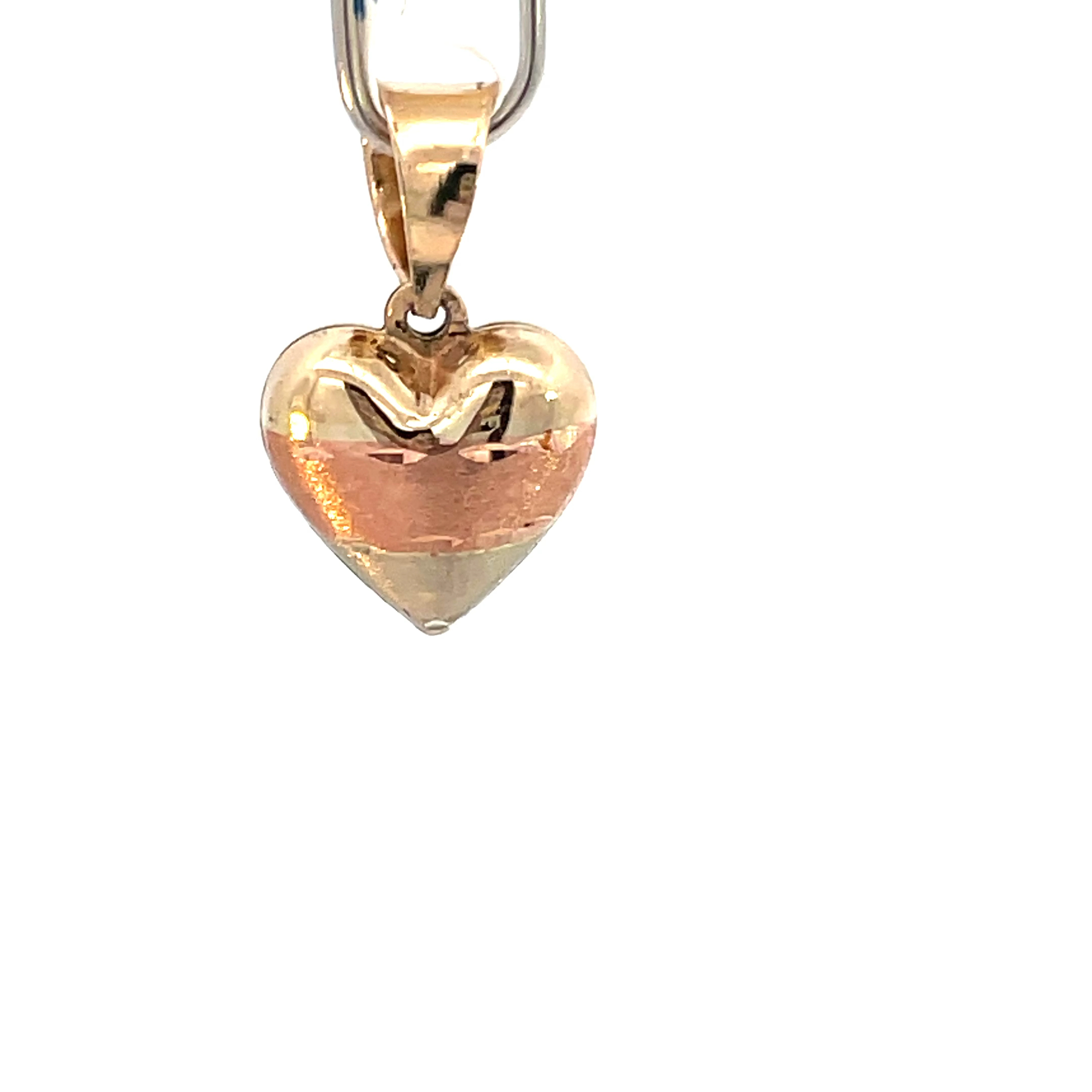Dije de oro 10k Corazón globo diamantado - Imagen 2