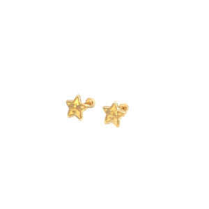 Broquel de oro 10k Estrella 5mm