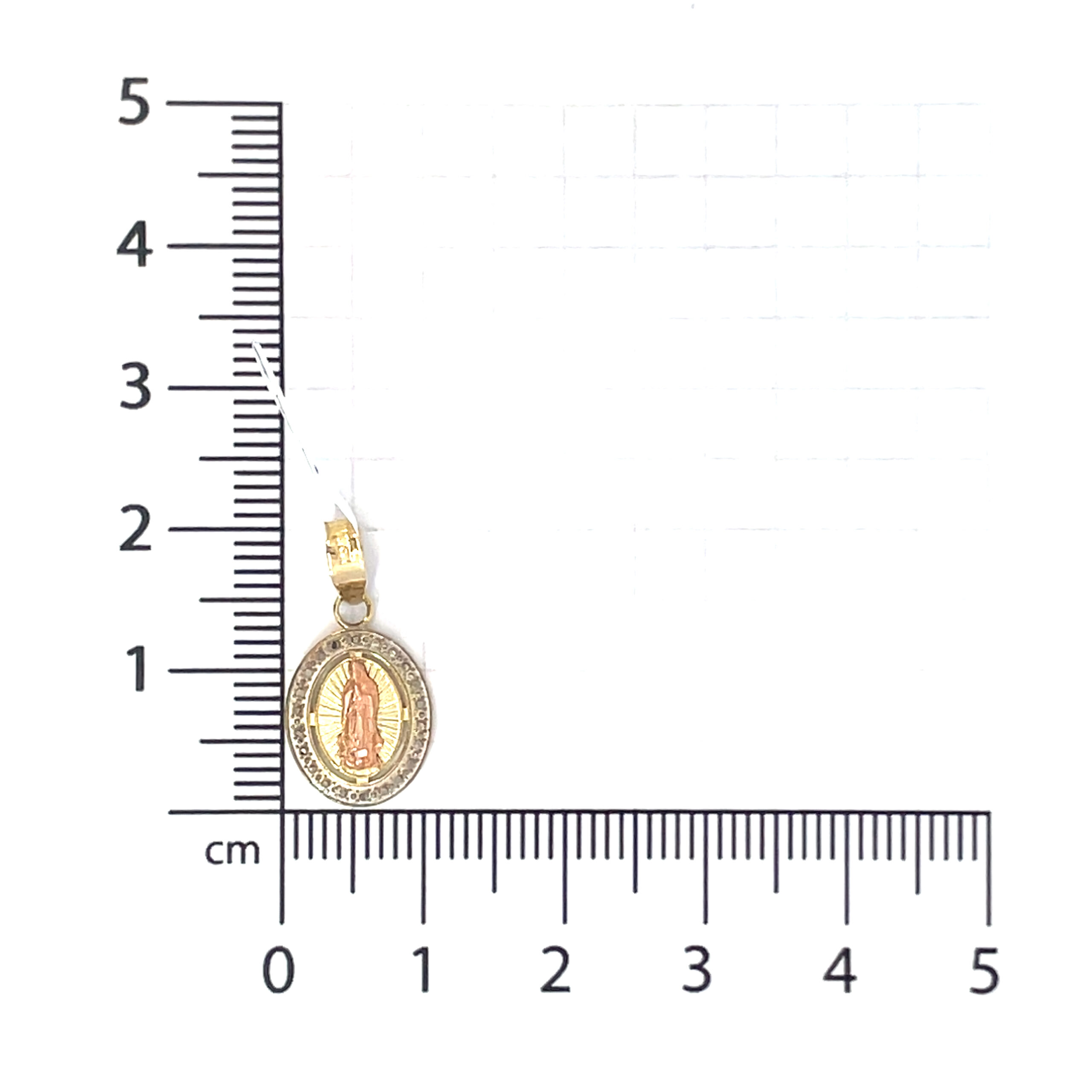 Dije de oro 10k Medalla Virgen de Guadalupe - Imagen 4