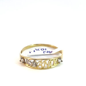 Anillo oro 10k XV años
