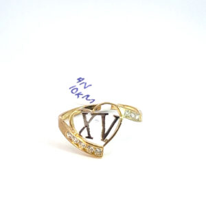 Anillo oro 10k XV años