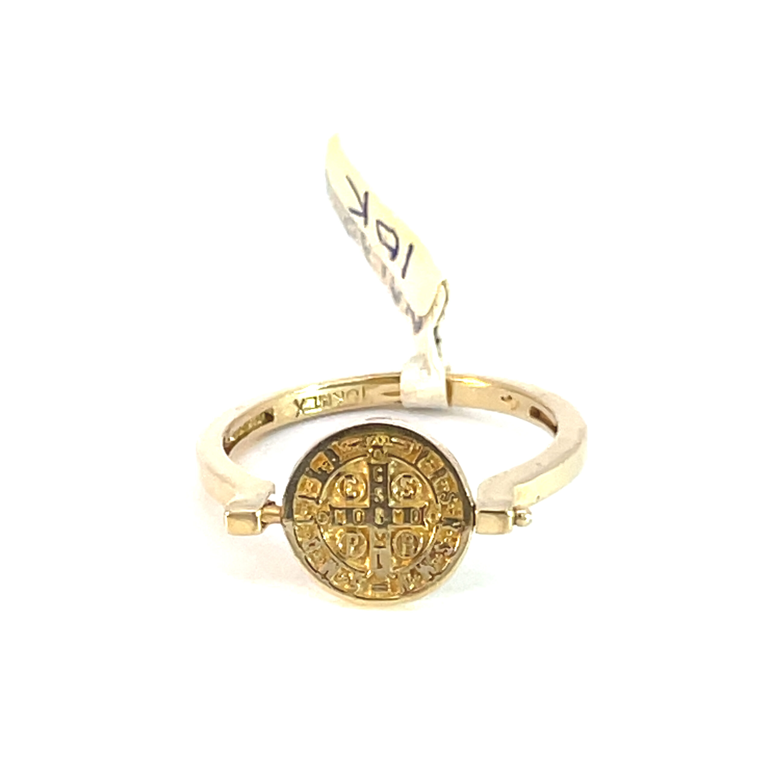 Anillo oro 10k San benito - Imagen 4