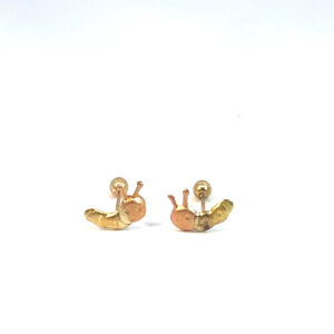 Broquel de oro 10k Caracol 5mm