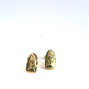Broquel de oro 10k Virgen de Guadalupe 8.5mm