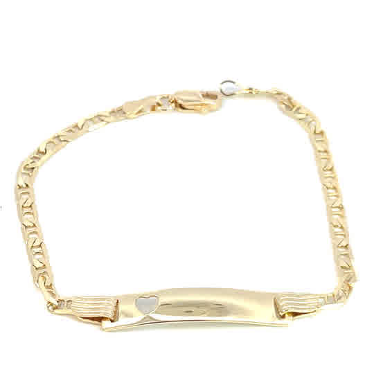 Esclava de oro 10k Gucci corazón calado