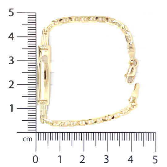 Esclava de oro 10k Gucci corazón calado - Imagen 5