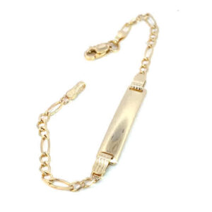 Esclava oro 10k tejido cartier