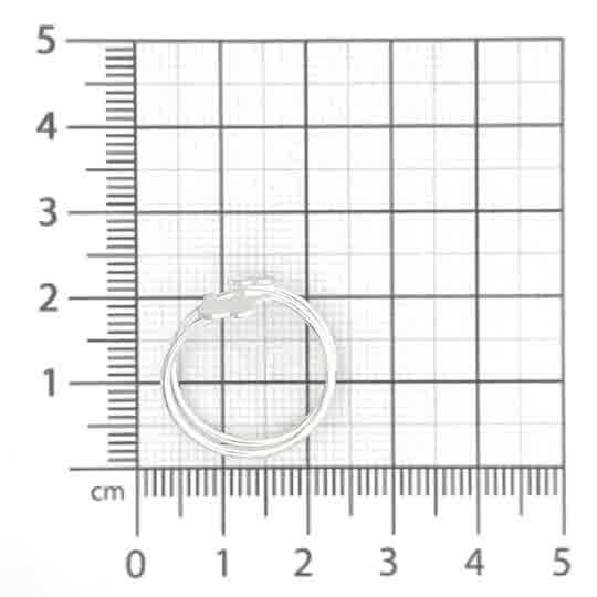 Anillo de plata Dúo de elefantes abierto - Imagen 4