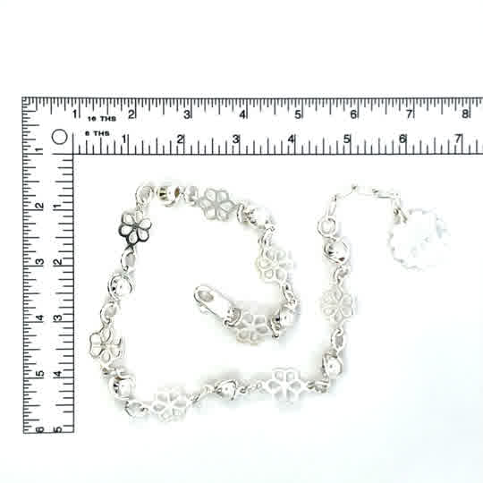 Pulso de plata Encanto de Flor - Imagen 4
