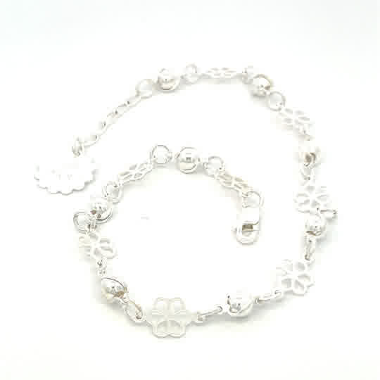 Pulso de plata Encanto de Flor