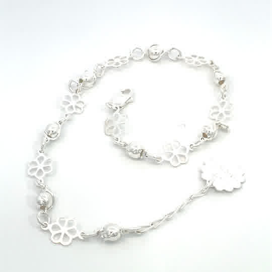 Pulso de plata Encanto de Flor - Imagen 2