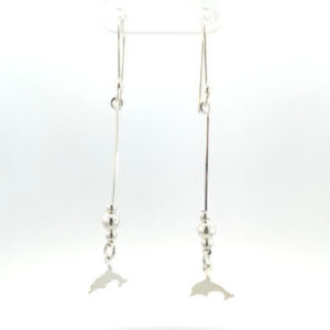 Aretes de plata Línea Viva de Delfines