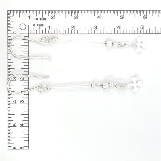 Aretes de plata Línea Viva Trébol - Imagen 5