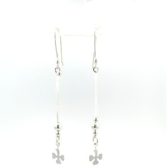 Aretes de plata Línea Viva Trébol