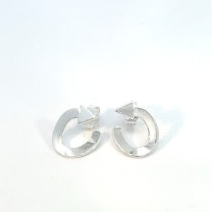 Aretes de plata Flecha urbana