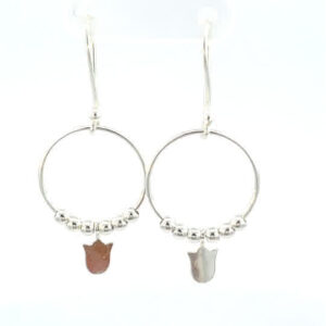 Aretes de plata Aros tulipán
