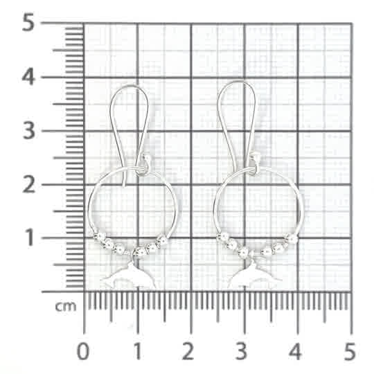 Aretes de plata Aros Delfín - Imagen 5