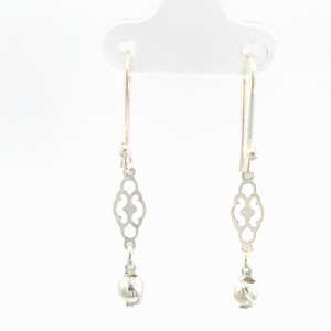 Aretes de plata Sonaja de plata Reja antigua