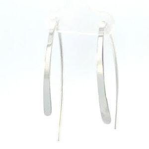 Aretes de plata Violador plano