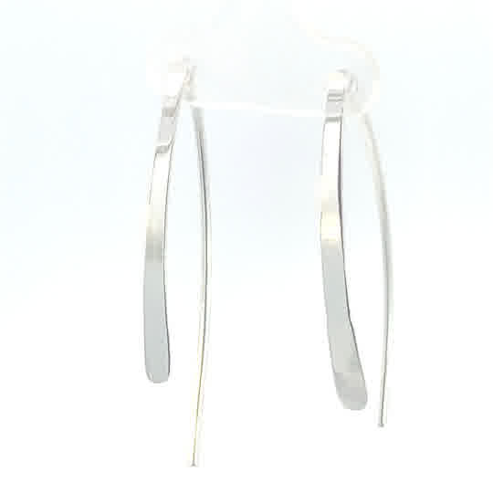 Aretes de plata Violador plano