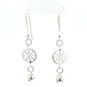 Aretes de plata Sonaja de plata Flor solar