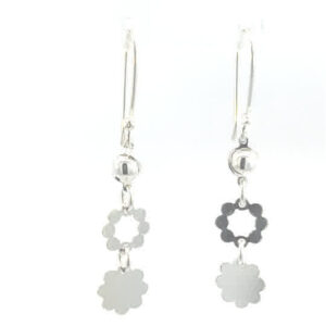 Aretes de plata Sonaja de plata Roseta