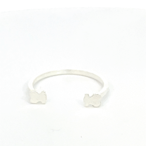 Anillo de plata Osito Tous abierto