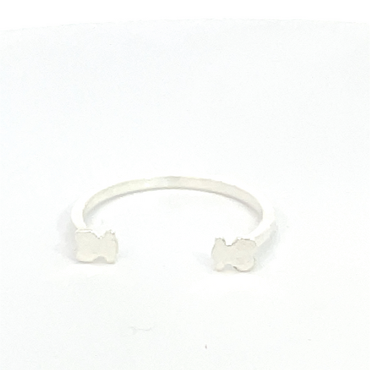 Anillo de plata Osito Tous abierto