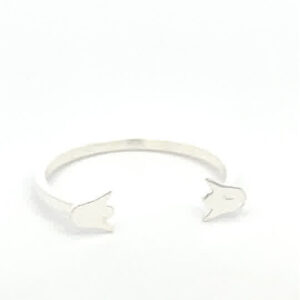 Anillo de plata Tulipán abierto